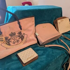 Michael Kors Blush Pink Leather Crossbody Camera Bag